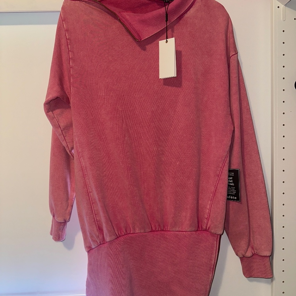 Charlotte terry sweatshirt dress size small never worn